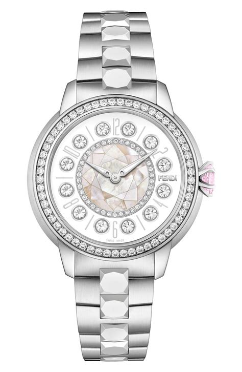 fendi ishine watchesfendi ladies watch diamo d shape band|Fendi IShine Watch .